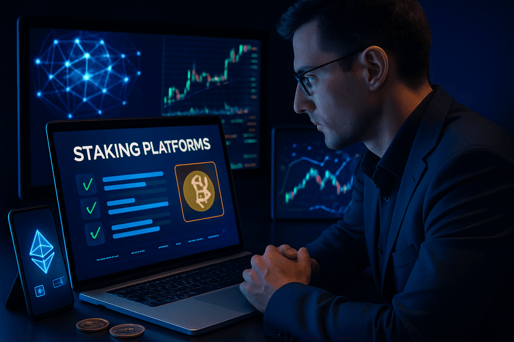 Staking Plattformen im Vergleich: Die besten Anbieter für passives Krypto-Einkommen 2025